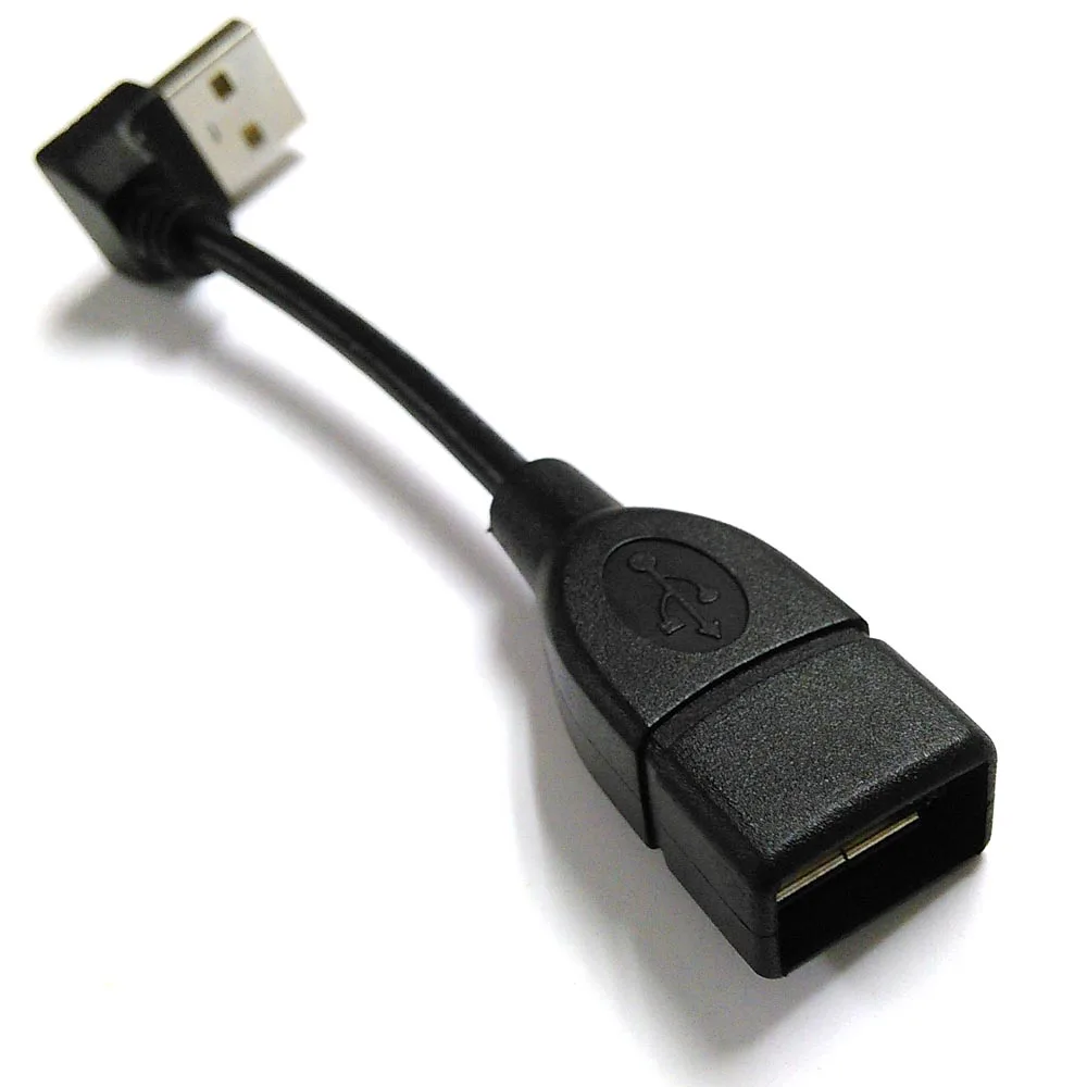 10 см usb 2 0 l образный короткий Удлинительный кабель для смены пола Угловой