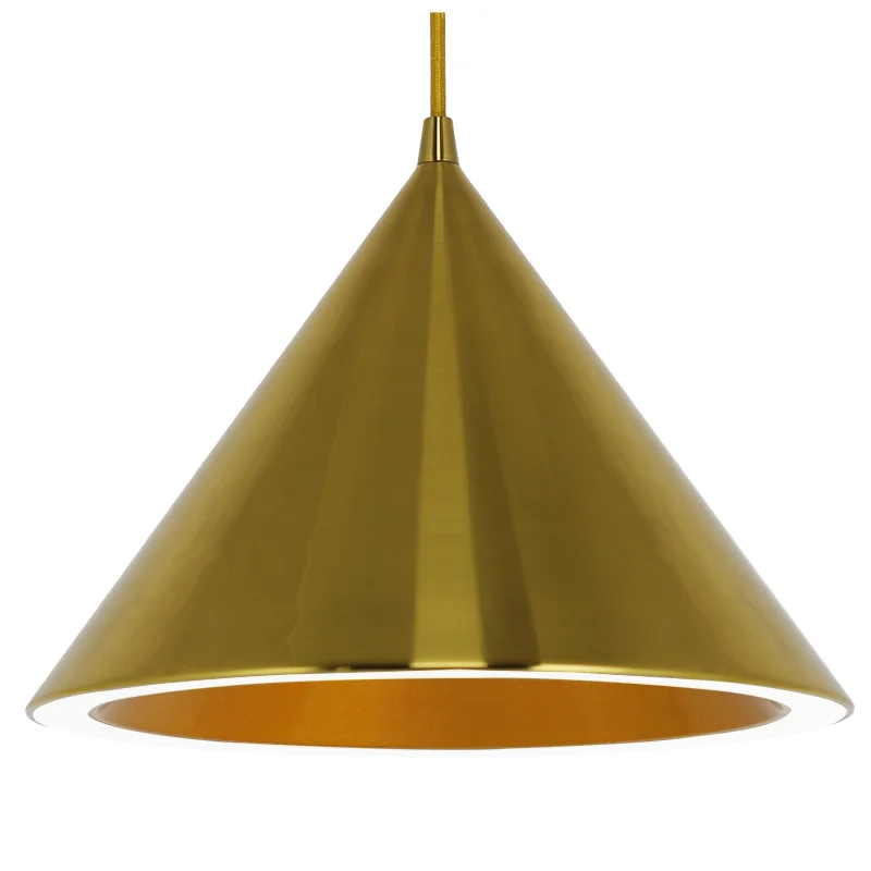 Современный скандинавский ресторан Pendant Lights латунный золотой алюминий Подвесной