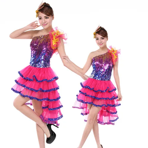 New Latin Dance Performance Clothing Adult Latin Dance Clothing Sequins