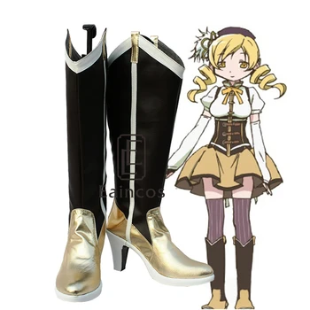 

Anime Puella Magi Madoka Magica Tomoe Mami Cosplay Shoes Boots Custom Made