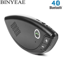 Автомобильный Bluetooth козырек от солнца 4,0 Громкая связь автомобильный комплект динамик беспроводной динамик телефон MP3 плеер адаптер Поддержка голосовой трансляции с зажимом