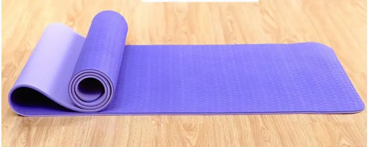 New TPE Yoga Mat Double Color Extension Thickening Tpe Sport Yoga Fitness Mat 6mm