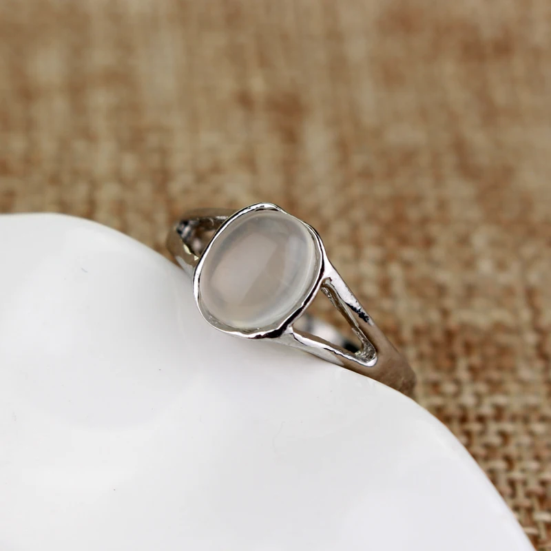 Movie The Vampire Diaries ELENA ANTI-SUN Moonstone Ring Women Female Finger Ring Party Accessories