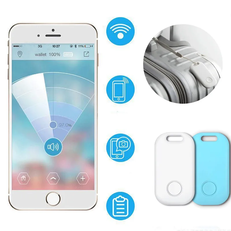 

Mini Smart Anti-Lost locator TRACKER Remote Control Item Finder/ Key /Wallet Finder Portable GPS Tracker