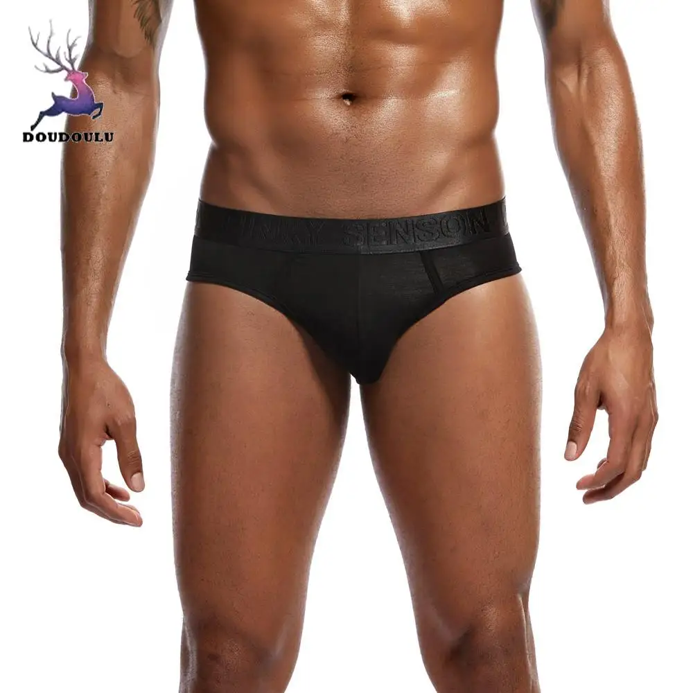 

DOUDOULU 2018 Men Sexy Underwear Letter Printed Briefs Shorts Bulge Pouch Underpants cuecas calzoncillos hombre #EW