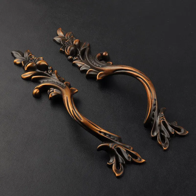 Meticulous Antique Black Coffee Handles Rustic Drawer Knobs Kitchen Cabinet Knob Vintage Furniture Handle Cupboard Door pulls