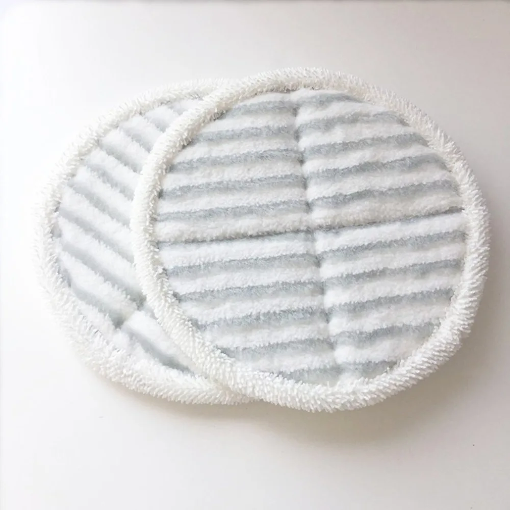 

For Bissell 2124/2039a Steam Mop Cleaning Cloth Set Grey Stripe White Cloth Set