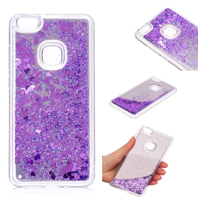 dulcii for huawei p10 lite phone case glitter moving quicksand