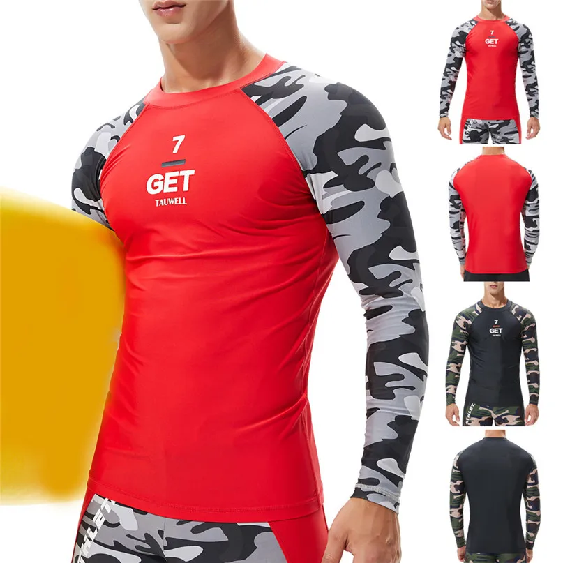 UV Protect Surfing Rash Guard Men Swimwear Long Sleeve Swimsuit Mens Rashguard Surf Shirt For Swimming Sailing Diving Wetsuits 2 (17)