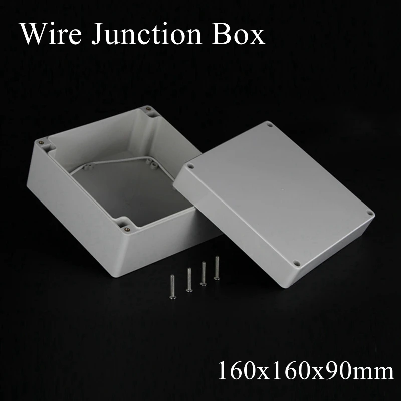 

160x160x90mm Waterproof Junction Box Indoor Electronic Instrument Boxes Distribution Monitoring Box PCB Enclosure 160*160*90mm