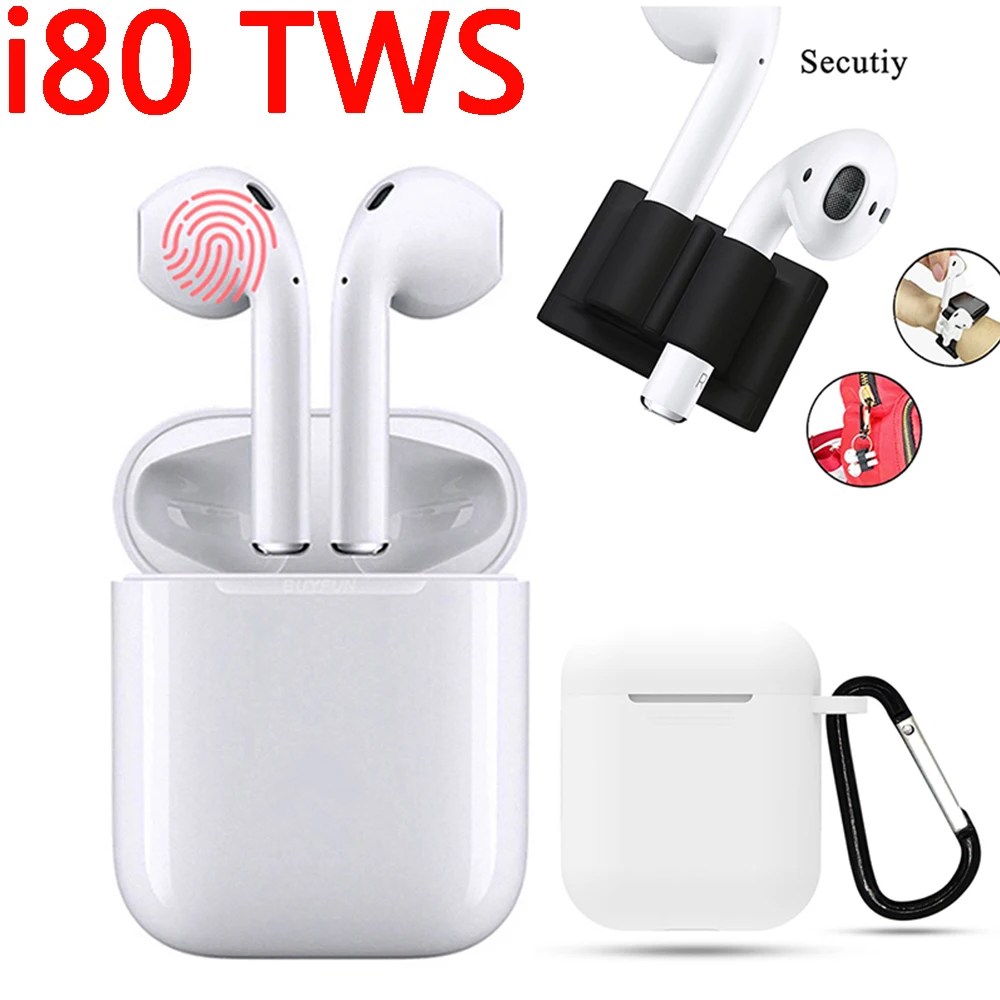

I80 TWS Wireless Charging Pop up Window 1:1 Wireless Bluetooth Earphone In-ear Earbuds With Touch Function for IOS Android