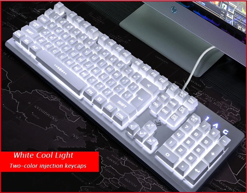 

Wired Gaming keyboard RGB Backlit Keyboard Mechanical feeling Smart Voice Control Keyboard PC gamer Overwatch