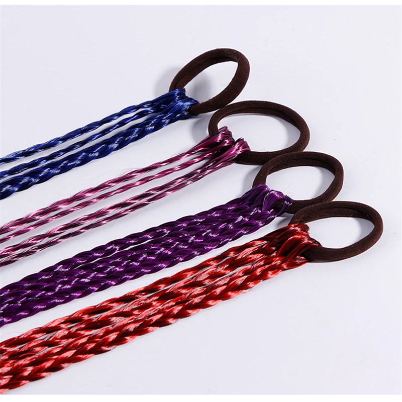 Korean style girl cute wig headwear trend scorpion hair ring shape high elasticity four color girl hair ring Korean style girl cute wig headwear trend scorpion hair ring shape high elasticity four color girl hair ring