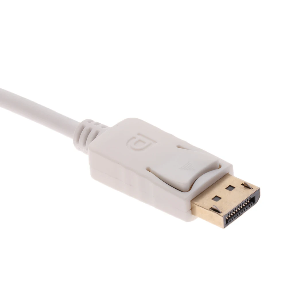 MagiDeal 1080P Display Port DP Male To Female HDMI   Adapter Converter Cable White