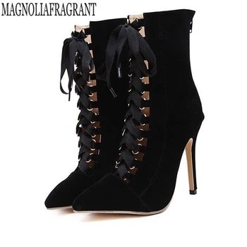 

Fashion Sexy women shoes High Heels Platform women pumps spring summer women's shoes Women's autumn shoes Cross straps Cool boot