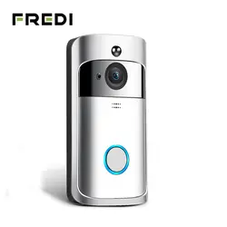 FREDI беспроводной Wi Fi видеокамера на дверной Звонок IP 720 P кольцо дверной Звонок видеодомофон двухстороннее аудио приложение управление