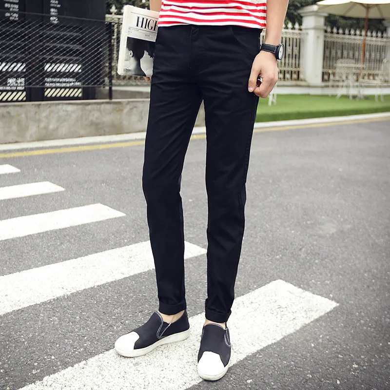  ICPANS Casual Pants Men Cotton Stretch 2018 New Summer Autumn Army Khaki Black Men Pants Slim Fit M