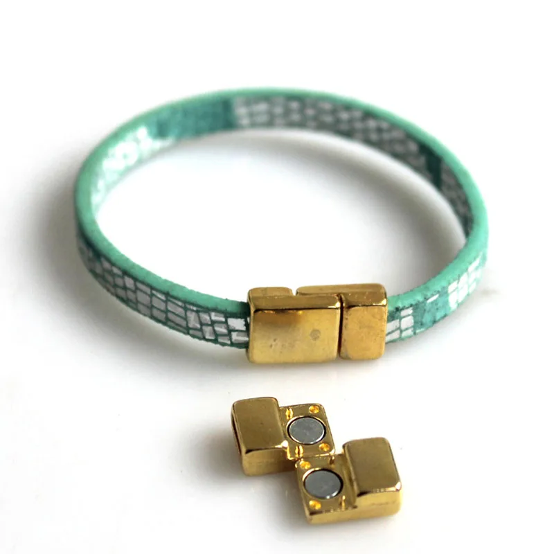 10Sets Fashion Jewelry Antique Gold Polished Clasp 6*2mm For