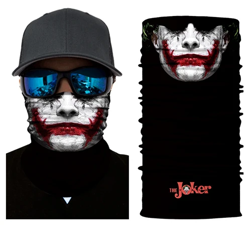 BJMOTO мотоциклетная Лыжная Балаклава с рисунком черепа на шею маска на Хэллоуин Джокер платок Военная бандана защитные головные уборы велосипедный шарф - Цвет: Model 8