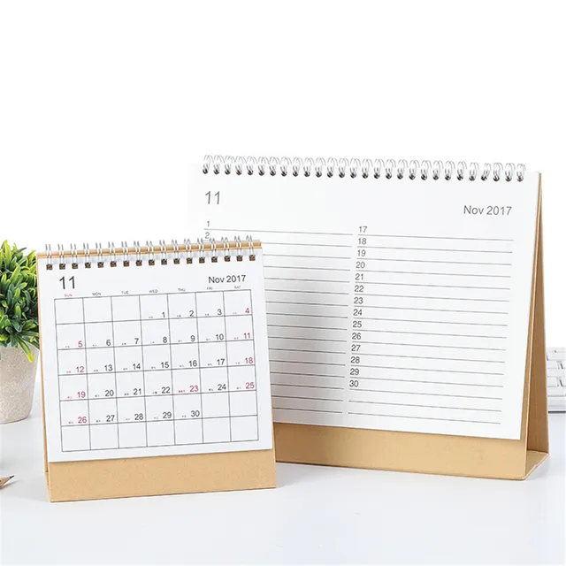 peerless 2018 year small medium large schedule table standing small calander