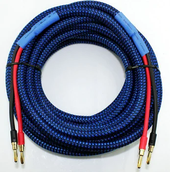 

GoSo Bolded Audio Cable 1m-5 meter Banana Cable Golden Plated Audiophile Hi-end Banana Bold Line Speaker Audio Cable L11