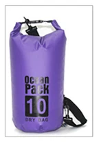 2L/5L/10L ПВХ водонепроницаемый мешок для хранения сухой мешок сохраняет снаряжение сухим для каякинга на лодках Кемпинг Туризм каноэ Рыбалка плавание - Цвет: 10L Purple