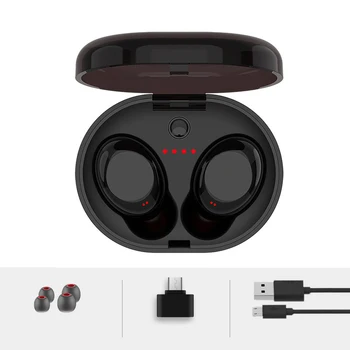 

TWS Mini separate wireless Bluetooth earphone in-ear stereo microphone headset with Portable power Box charge for iPhone XIAOMI