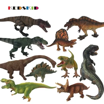 

10 styles Original genuine big Plastic Dinosaur toys for model collectible model Jurassic World Park toys for children