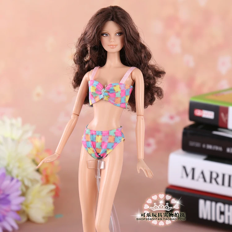 4 styles for choose Handmade Gifts For Girls Bikini top pant Swimwear Clothes For Barbie 1