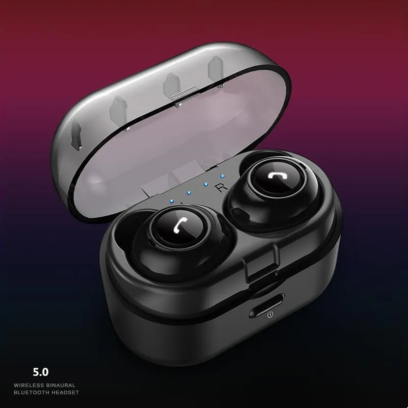 ICAUKY 2019 New Bluetooth Earphone With Charging Case TWS 5.0 Wireless Sport Earbuds Mini Business Headset for xiaomi Phone | Электроника