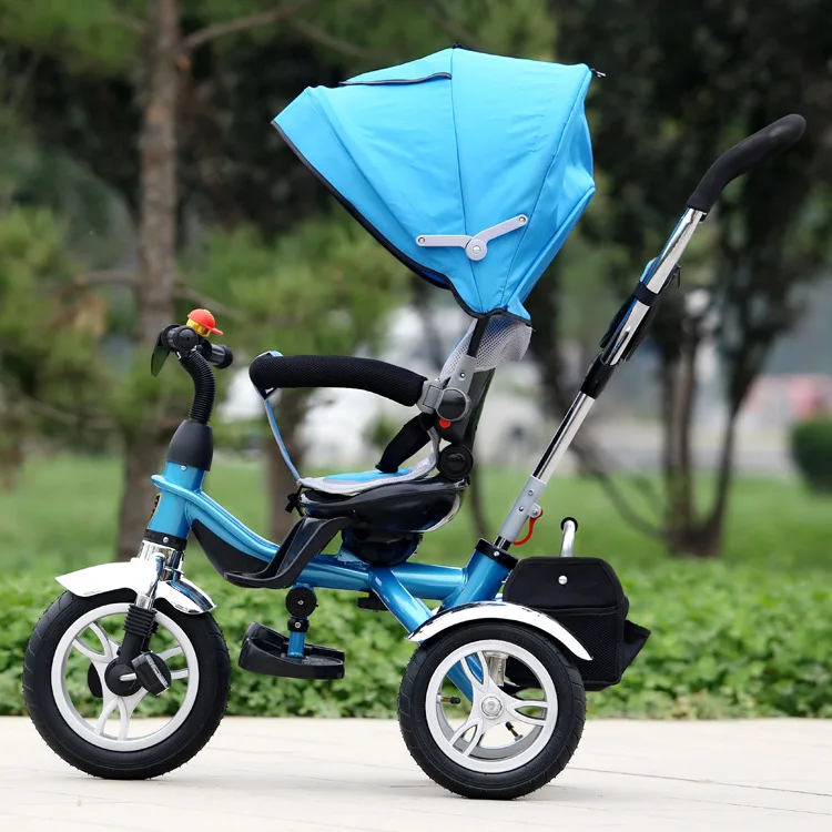 Детский трехколесный велосипед с 3 колесами, детская коляска с вращением на 360 градусов, детские коляски на колесиках, детский велосипед, От 1 до 6 лет