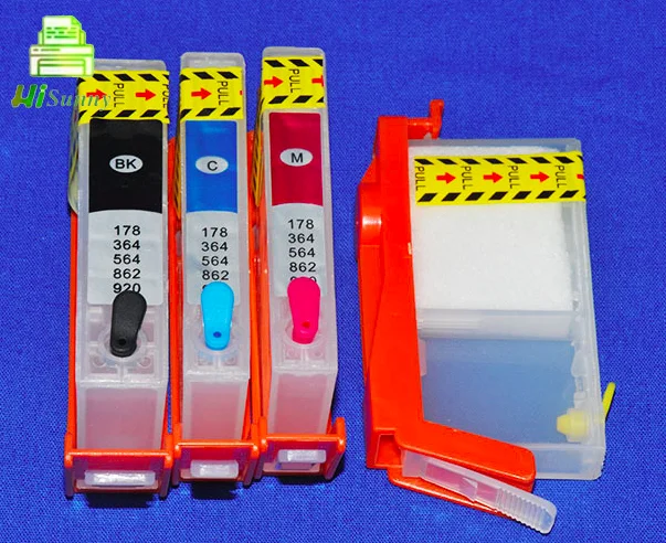 2 комплекта для HP 178 364 564 862 920 для HP Photosmart B8550 C6324 C6340 C6350 D5445 C6380 C6383 C6388 пустой картридж с чипом
