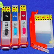 2 комплекта для HP 178 364 564 862 920 для HP Photosmart B8550 C6324 C6340 C6350 D5445 C6380 C6383 C6388 пустой картридж с чипом