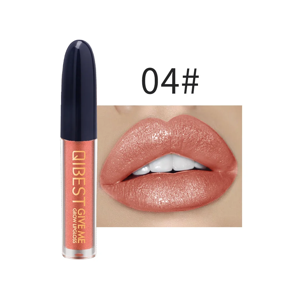 18 colors Lipgloss Sexy Liquid Lip Gloss non-stick cup lip gloss Glitter Flip liquid Long Lasting Waterproof makeup cosmetics - Цвет: 04