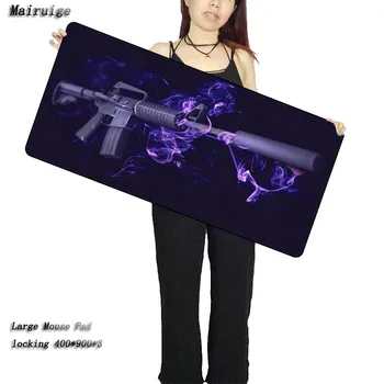 

Mairuige Gun Mouse Pad Large Pad for Rubber Laptop Mouse Notbook Computer Creative Rubber Mat Gaming Mousepad For LOL CSGO DOTA