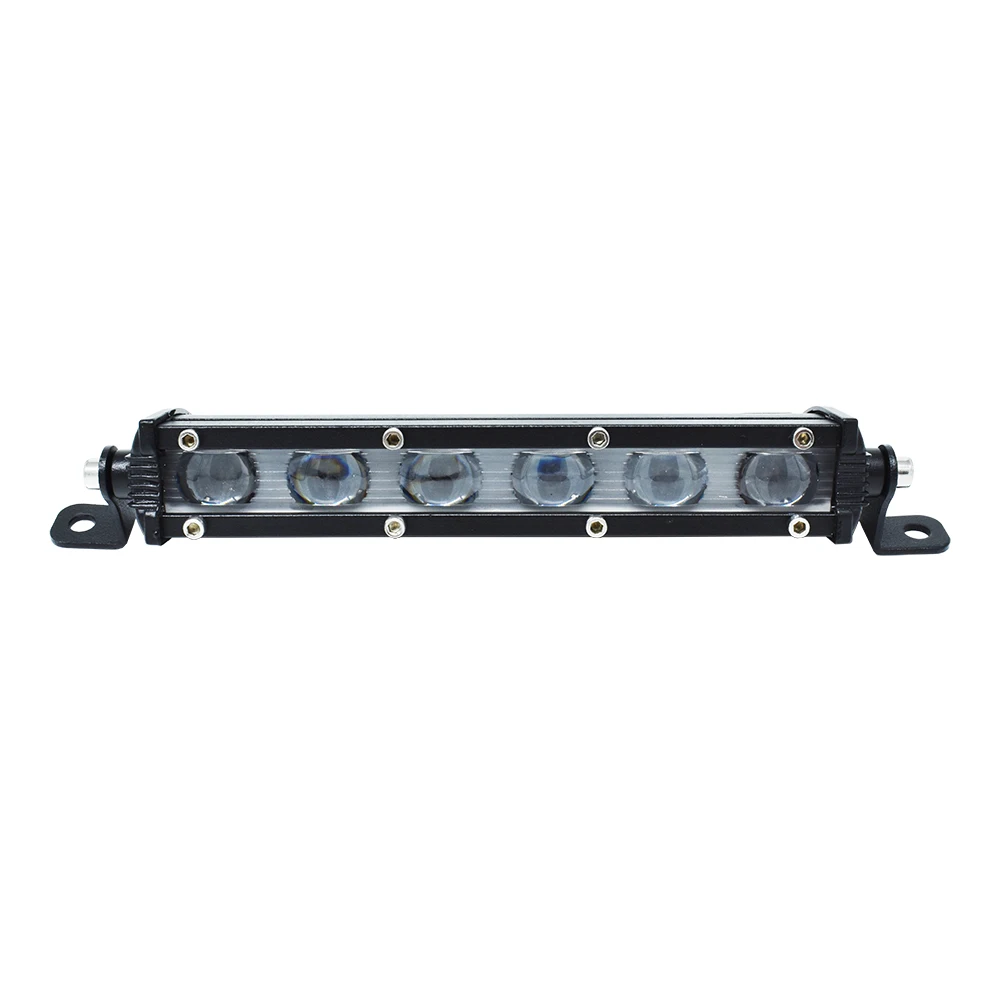 ECAHAYAKU 7 "barre lumineuse à une rangée de faisceau dinondation de tache de route Ultra mince-6000K LED blanche de xénon 30W cc 10V-30V pour des camions de 4x4 SUV