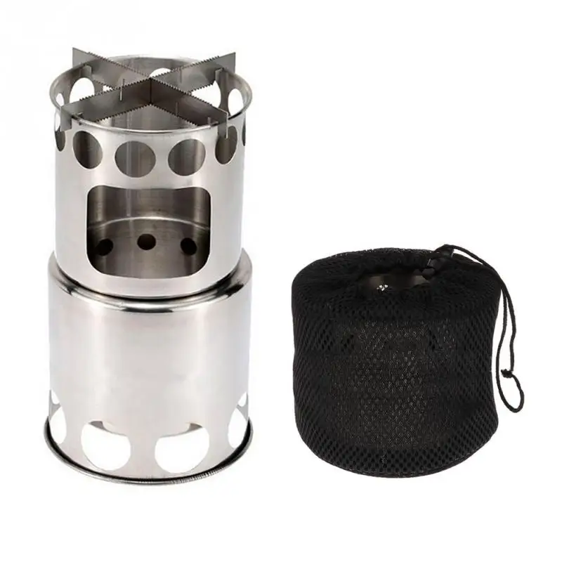 

Wood Burning Camping Stove Updated Collapsible Lightweight Survival Backpacking Stove for Camping Hiking Climbing and Fishing