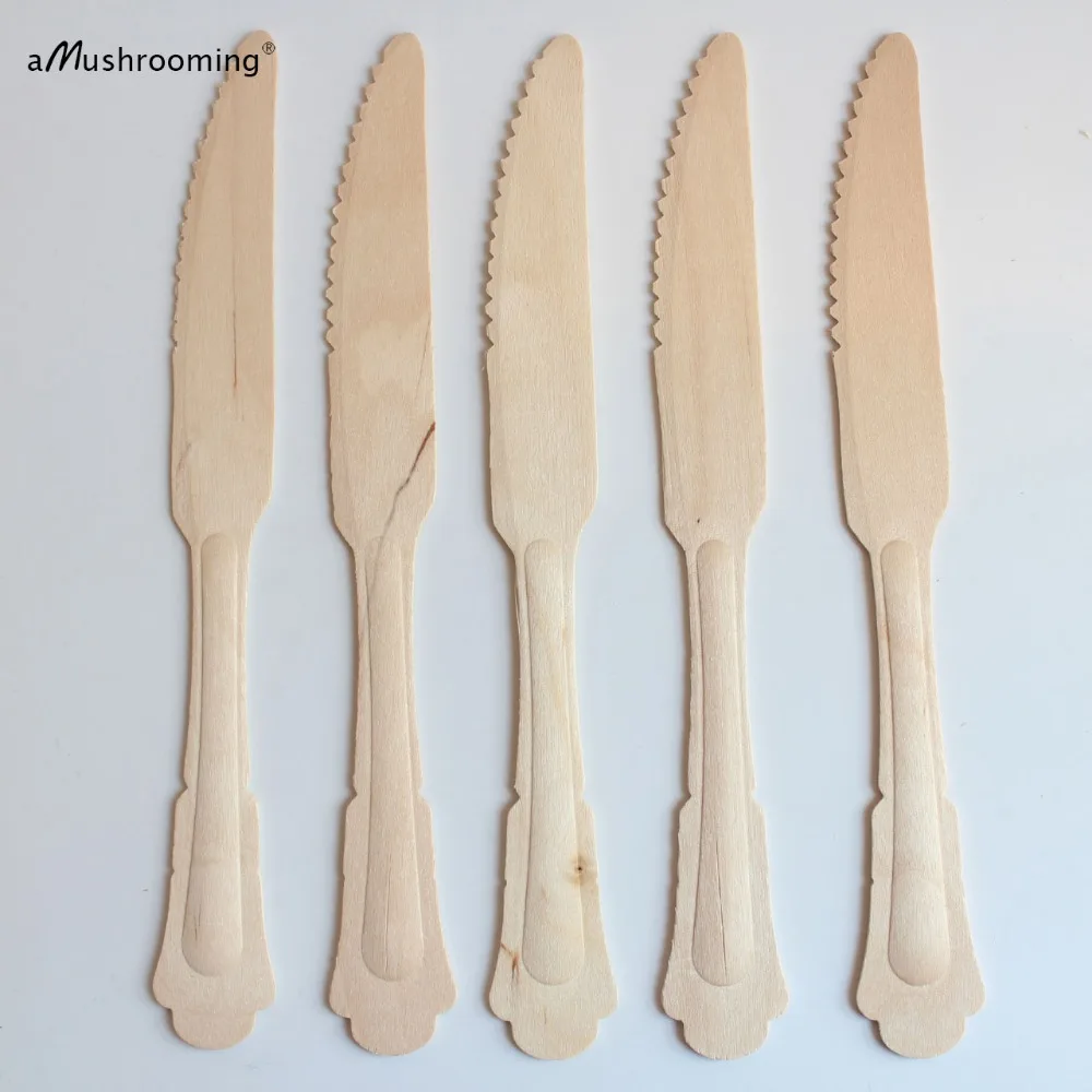 Personalized Butter knife Party Cake Knives Wooden Knives 20cm Long