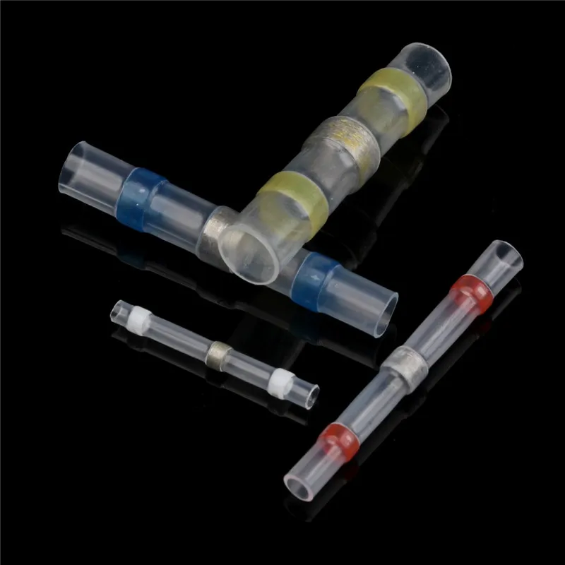 

4Sizes 100PC Heat Shrink Sordering Terminals Waterproof Solder Sleeve Tube Electrical Wire Insulated Butt Connector Kit
