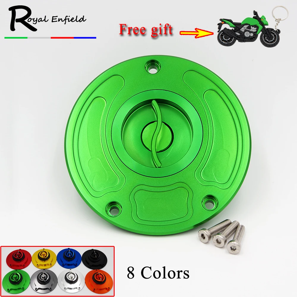 

For Kawasaki ZX6R ZX 6R ZX-6RJ1-2 All Years CNC Aluminum Keyless Motorcycle Accessories Fuel Gas Tank Cap Cover