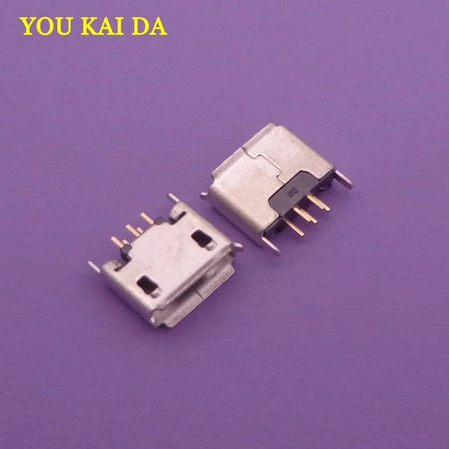 100 шт./лот микро мини USB разъем 180 градусов Майк 5P женский фотовертикаль 5pin|plug socket