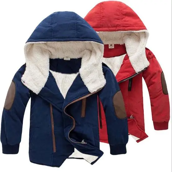 Baby Boys Jacket 2018 Autumn Winter cotton Jacket For Boys Children Jacket Kids Hooded Warm Outerwear Coat For Boy Clothes