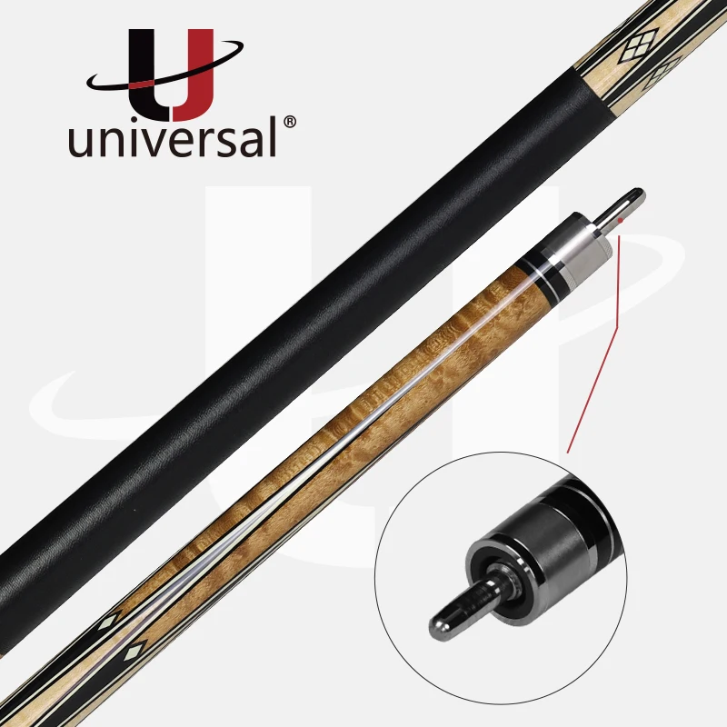 Universal Billiard UN113-5 Pool Cue 12.9mm Tiger Tip 148cm Length Technology Maple Shaft Professional Billiard China