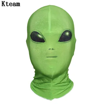 

2018 Realistic UFO Alien Mask Halloween Scared Decoration Creepy Bald Horror Ghost Mask Costume Party Cosplay Props