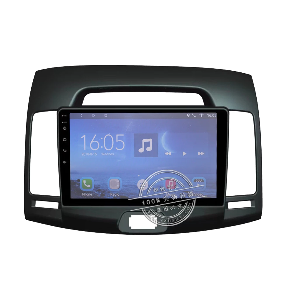 Discount Hang xian 9" Quad Core Android 7.0 Car DVD Player For Hyundai Elantra Korea 2008-2010 car radio GPS Navigation BT,wifi,SWC 1