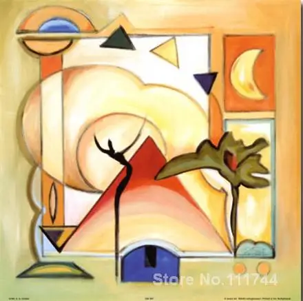 

Modern abstract art for sale fun in the sun alfred gockel oil painting hand painted on canvas for room decor