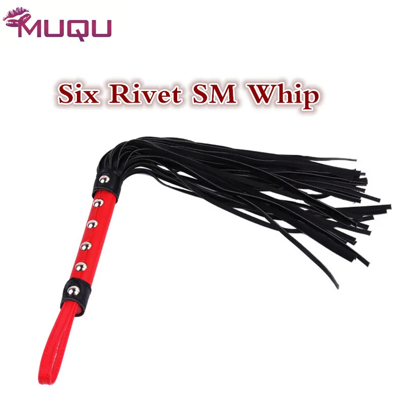 Six Rivets bdsm font b sex b font whip SM games spanking font b sex b
