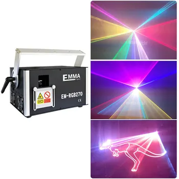 

Fast shipping laser 5000mw rgb DMX 512 rgb animation laser ILDA 5w laser stage light