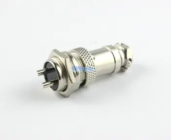 

10 x Aviation Plug 16mm 2 Pins GX16-2 Male Female Panel Metal Wire Connector