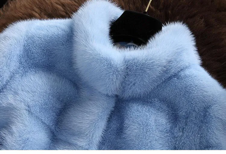 MSAISS Женское пальто из искусственного меха зимняя женская куртка из искусственного меха норки Высококачественная Женская Шуба